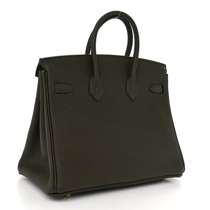 Hermes Togo Birkin 25 Vert De Gris 3 of 11