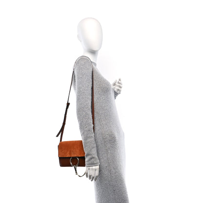 Chloe Suede Calfskin Small Faye Shoulder Bag Tobacco 3 of 12