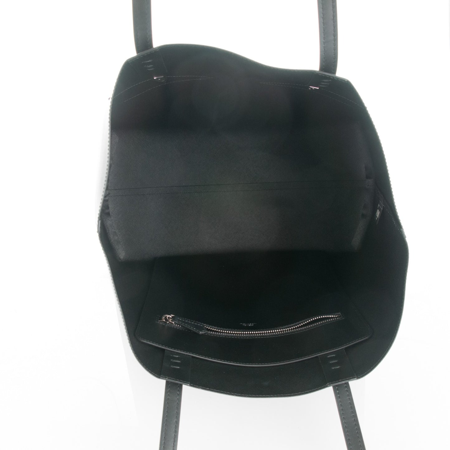 Vitello Ginevra Elaphe Monster Eyes Shopping Tote Black Naturale
