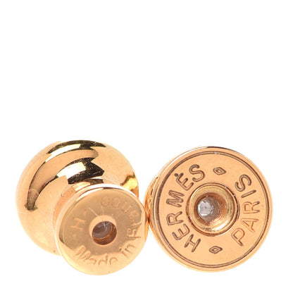 Hermes Gold Lacquered Mini Pop H Earrings Black 4 of 6