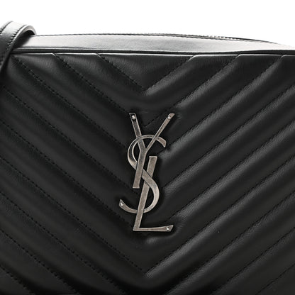 Saint Laurent Calfskin Matelasse Monogram Lou Camera Bag Black 8 of 10