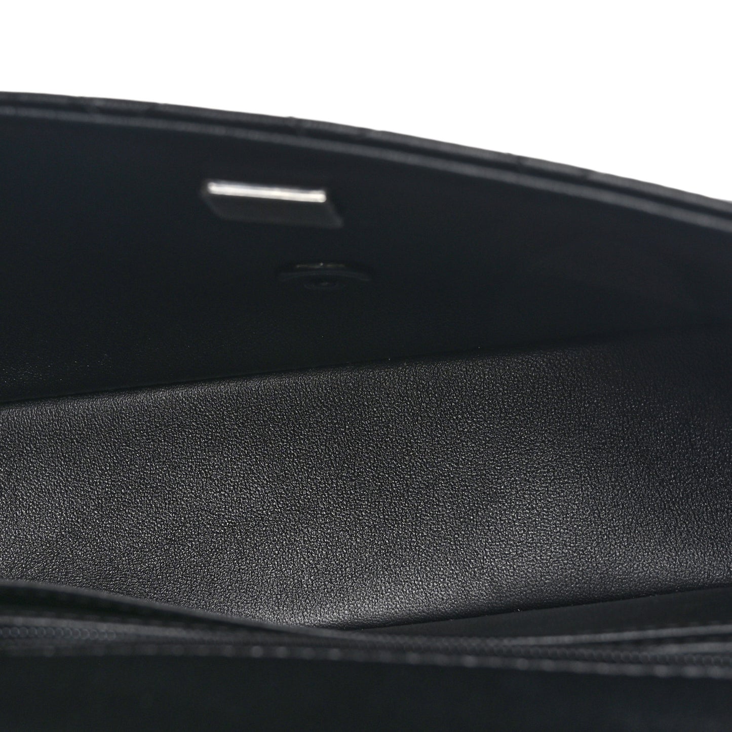 Lambskin Quilted Mini Top Handle Rectangular Flap So Black