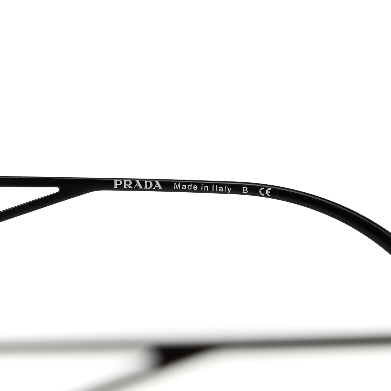 Prada Acetate Sunglasses SPR 14Y Black Slate Gray 7 of 8