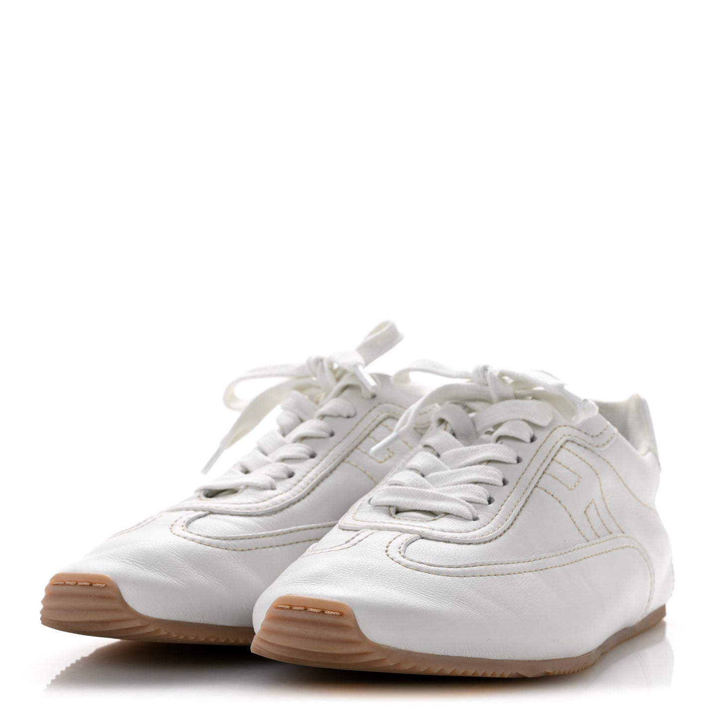 Supple Calfskin Master Sneakers 38 Beige Glaise