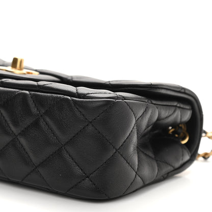 Chanel Lambskin Quilted Mini Rectangular Pearl Crush Flap Black 10 of 11