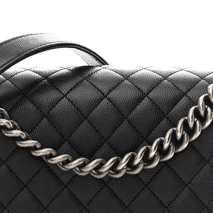 Chanel Caviar Quilted Medium Boy Flap Black 7 of 9