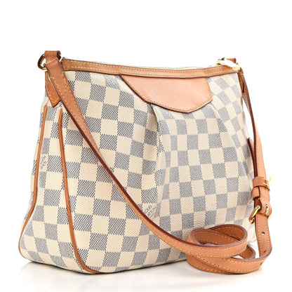 Louis Vuitton Damier Azur Siracusa MM 3 of 11