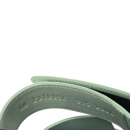 Hermes Epsom Womens Chypre Sandals 37.5 Vert Jade 8 of 9