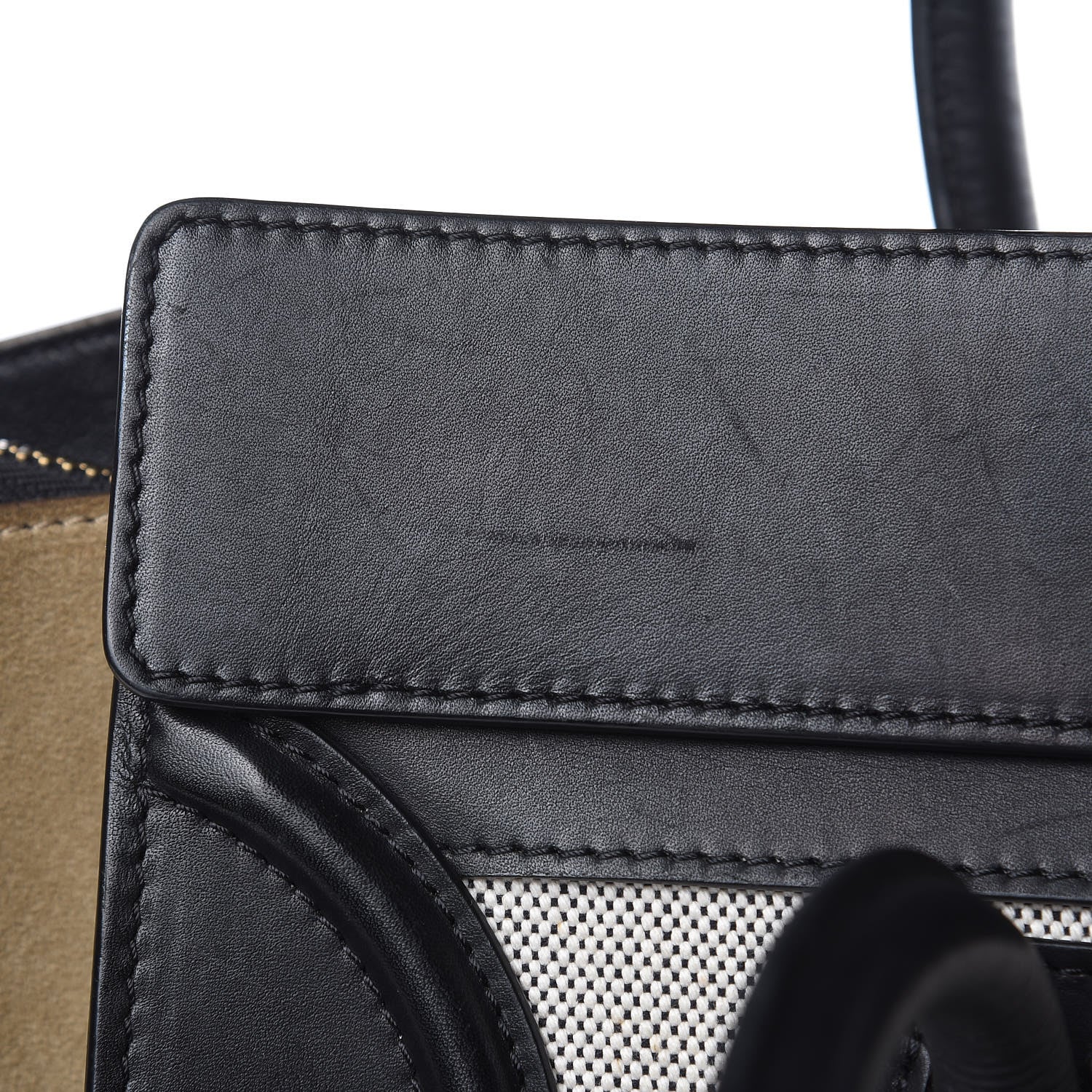 Celine Canvas Smooth Calfskin Suede Mini Tri-Color Luggage 16 of 20