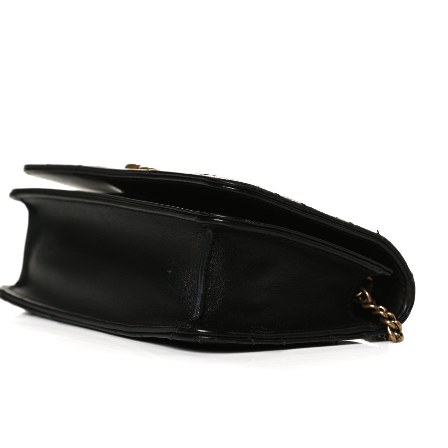 Calfskin Matelasse GG Marmont Mini Bag Black
