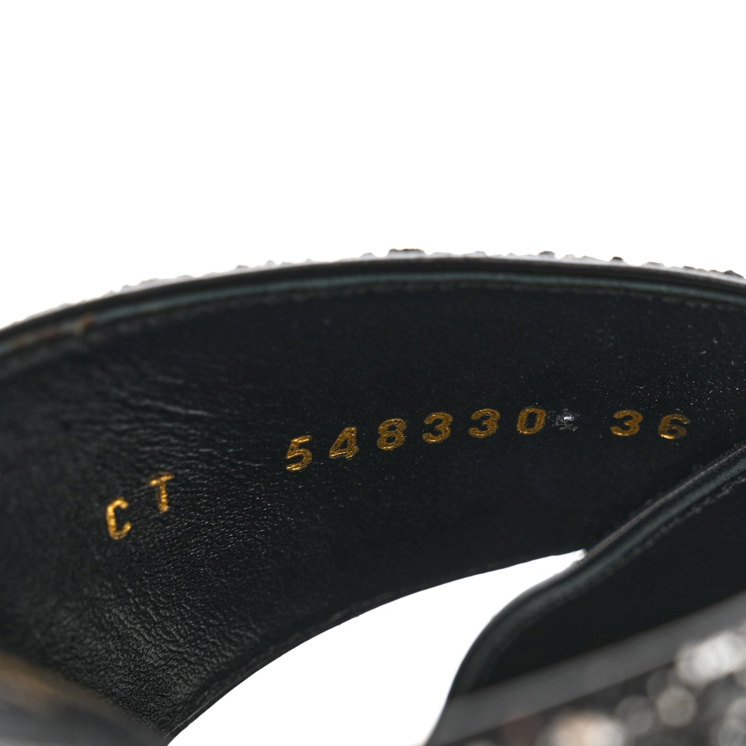 Saint Laurent Glitter LouLou 70 Mule Sandals 36 Black 6 of 9