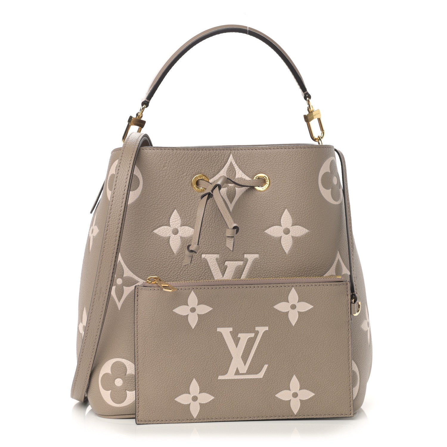 Louis Vuitton Empreinte Monogram Giant Neonoe MM Tourterelle Creme 1 of 12