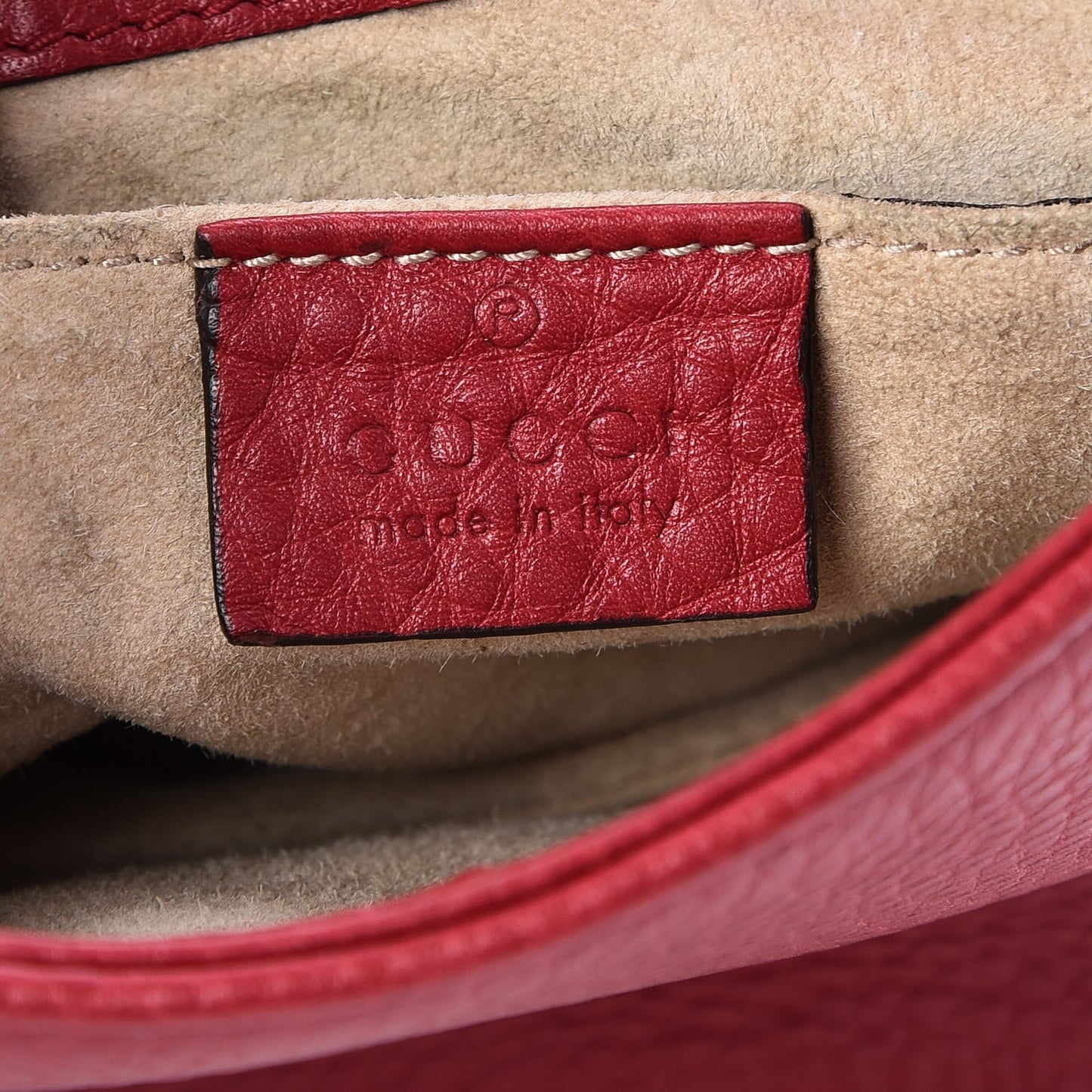 Pebbled Calfskin Small 1973 Chain Shoulder Bag Red