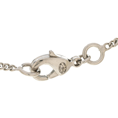 Chanel Crystal Timeless CC Necklace Silver 5 of 7