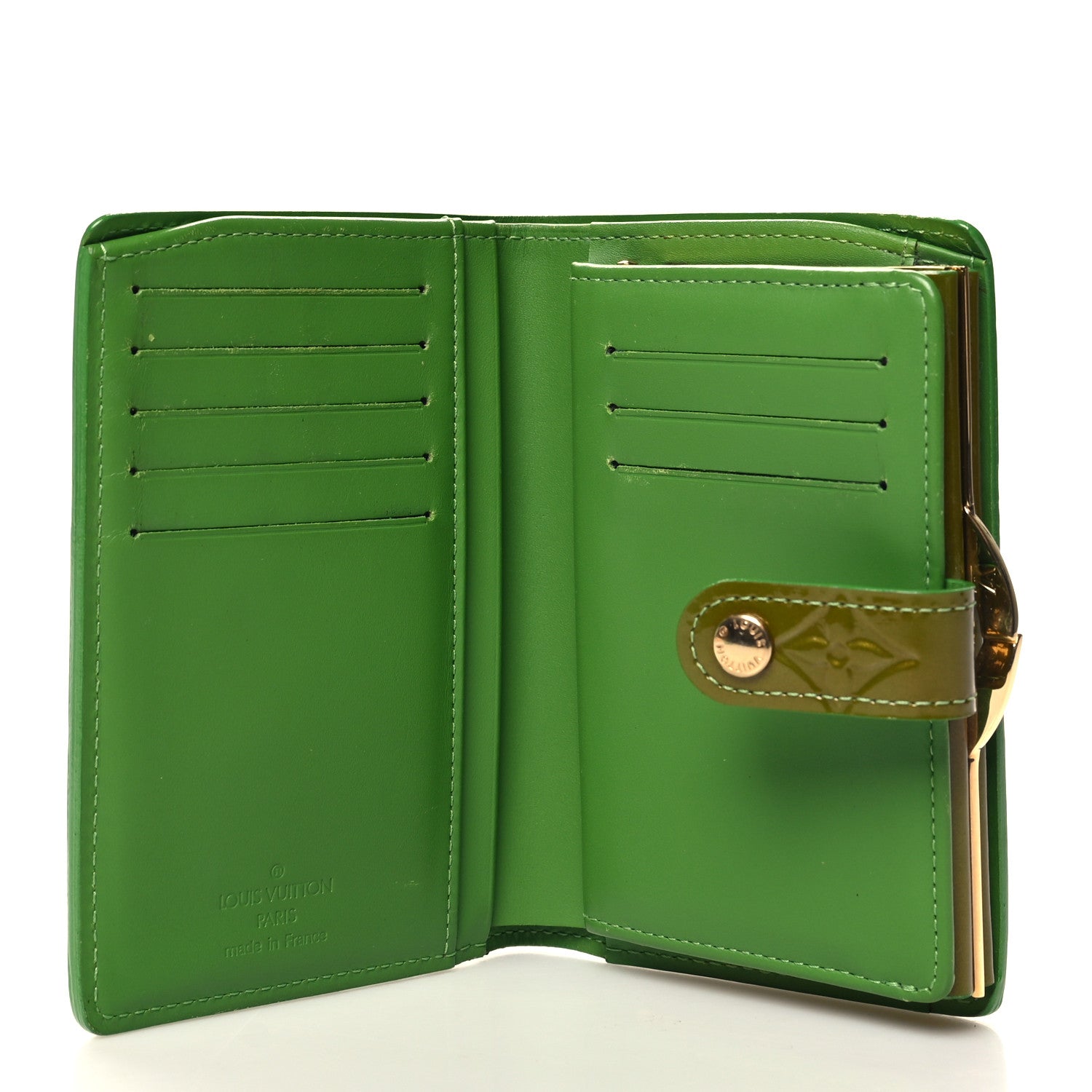 Louis Vuitton LOUIS VUITTON Vernis French Purse Wallet Vert Tonic 5 of 8