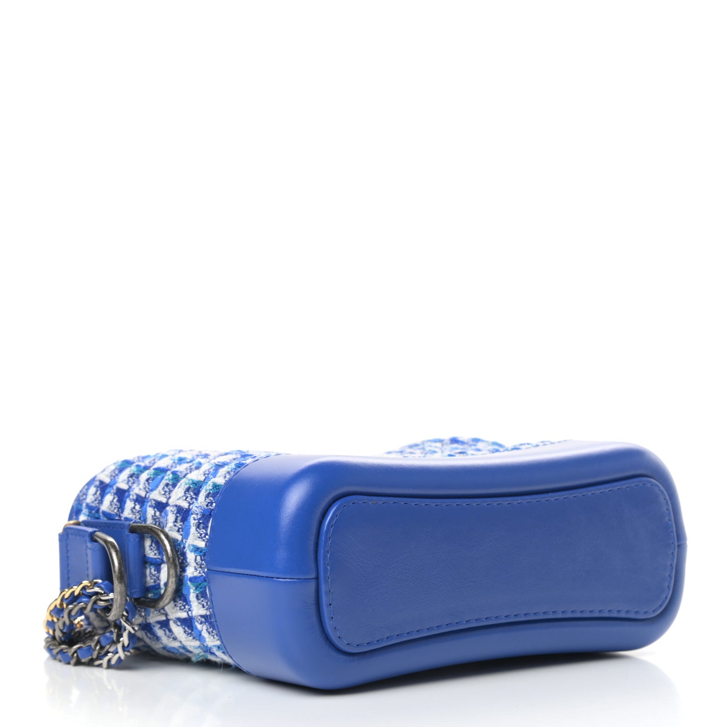 Tweed Calfskin Small Gabrielle Hobo Royal Blue