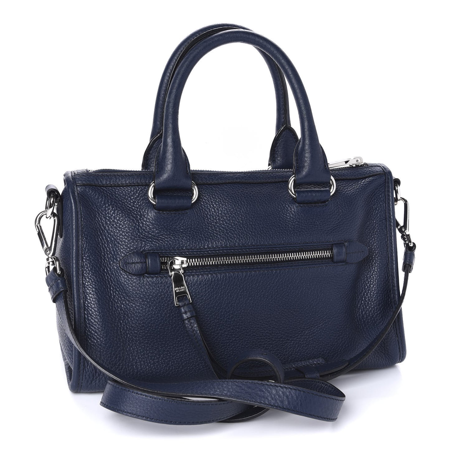 Vitello Daino Shopping Satchel Baltico