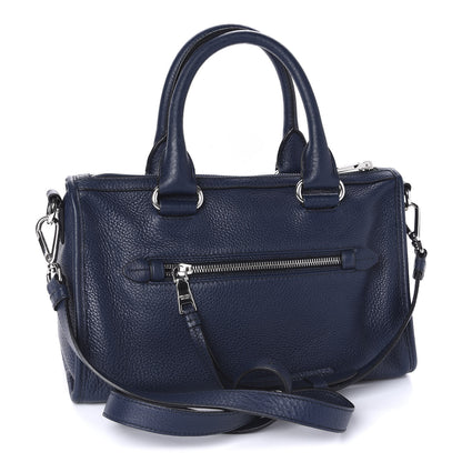 Prada Vitello Daino Shopping Satchel Baltico 3 of 10