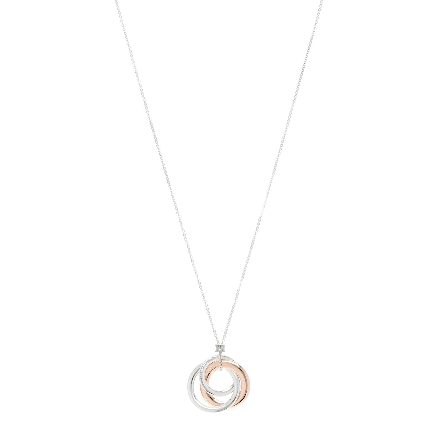 Sterling Silver Rubedo 1837 Circles Pendant Necklace