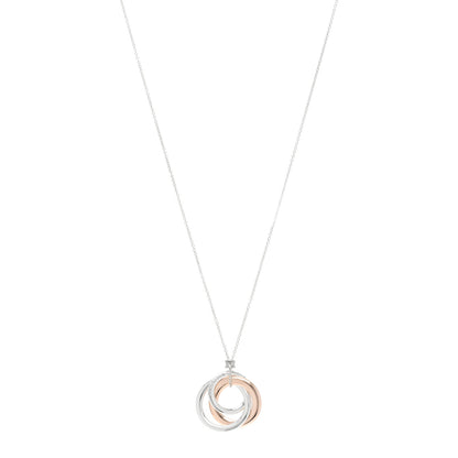 Tiffany Sterling Silver Rubedo 1837 Circles Pendant Necklace 1 of 5