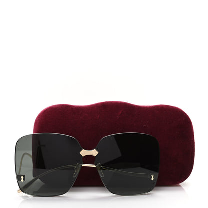 Gucci Metal Rimless Sunglasses GG0352S Gold 8 of 8
