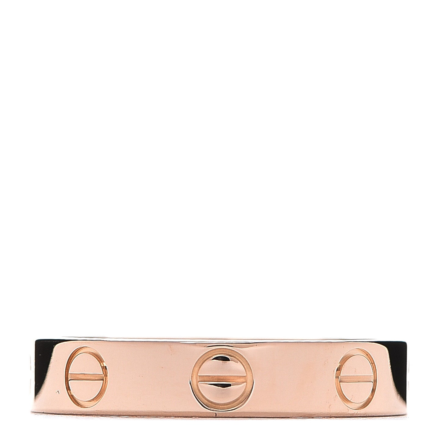18K Pink Gold 3.5mm LOVE Wedding Band Ring 50 5.25
