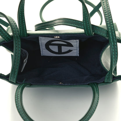 Telfar Vegan Leather Small Shopping Bag Dark Olive 5 of 10