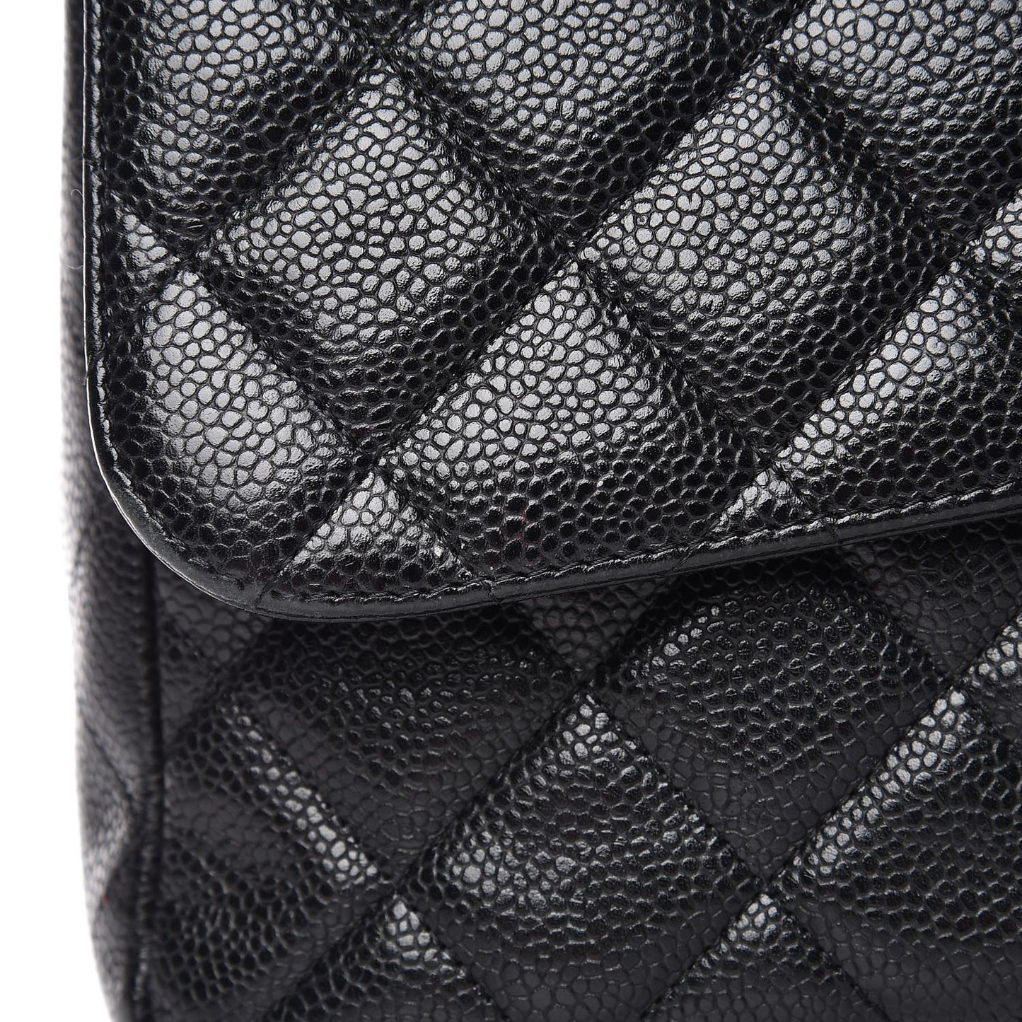 Caviar Quilted Jumbo Single Flap Black