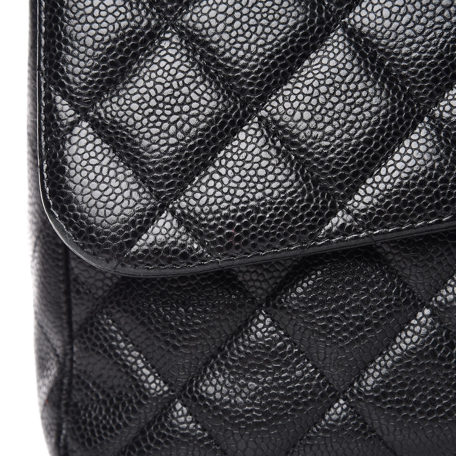 Chanel Caviar Quilted Jumbo Single Flap Black 19 of 20