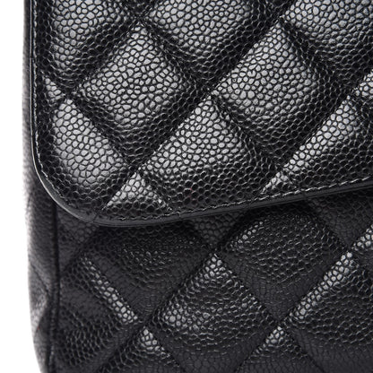 Chanel Caviar Quilted Jumbo Single Flap Black 19 of 20