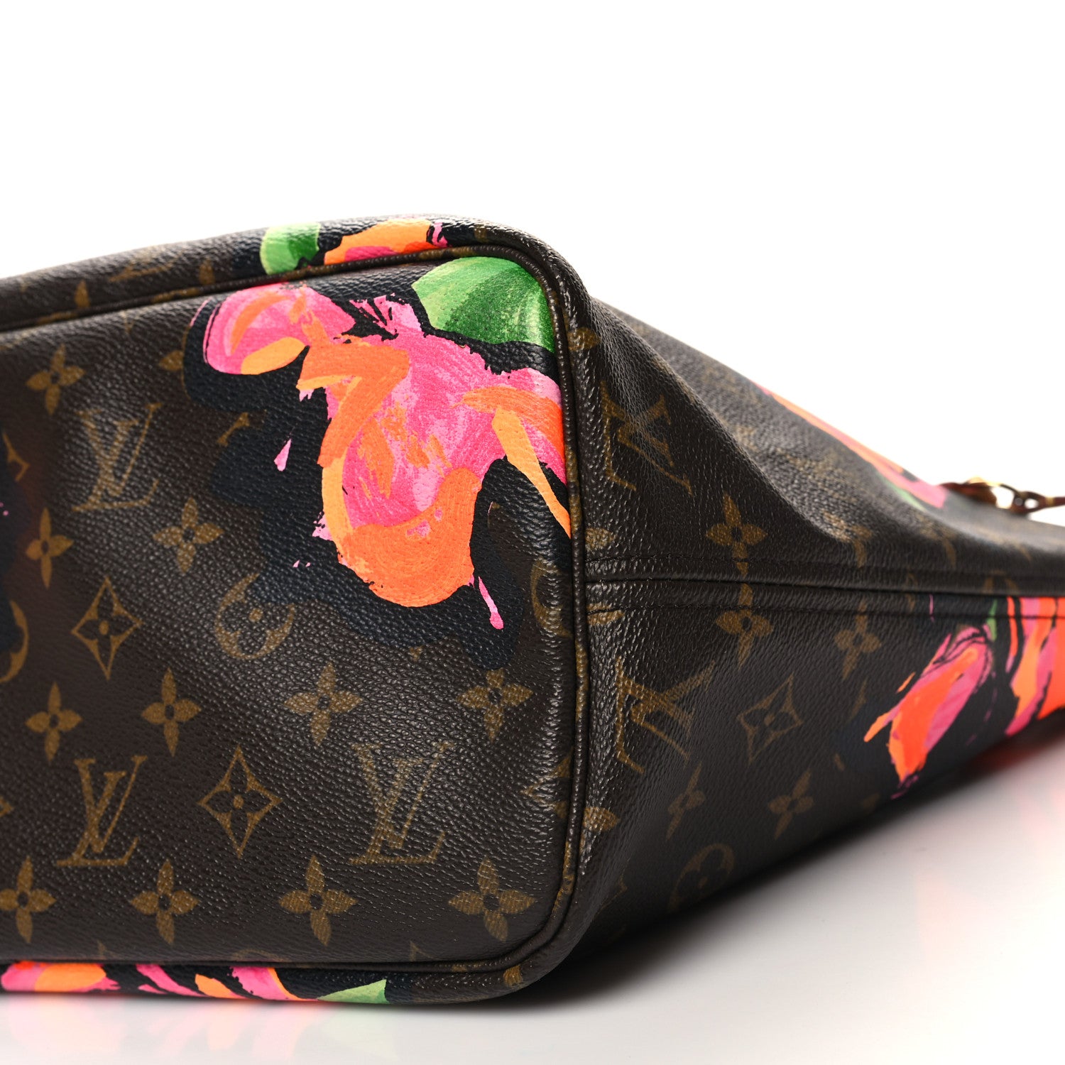 Louis Vuitton Monogram Roses Neverfull MM 9 of 10
