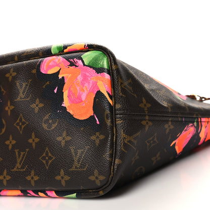 Louis Vuitton Monogram Roses Neverfull MM 9 of 10
