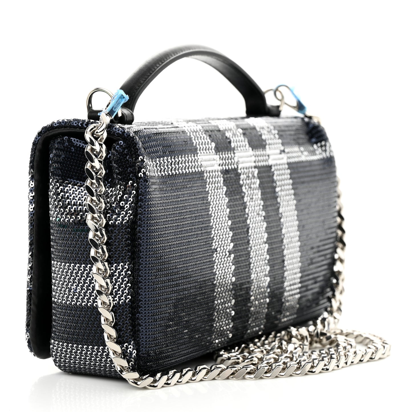 Sequin Small Lola Bag Dark Charcoal