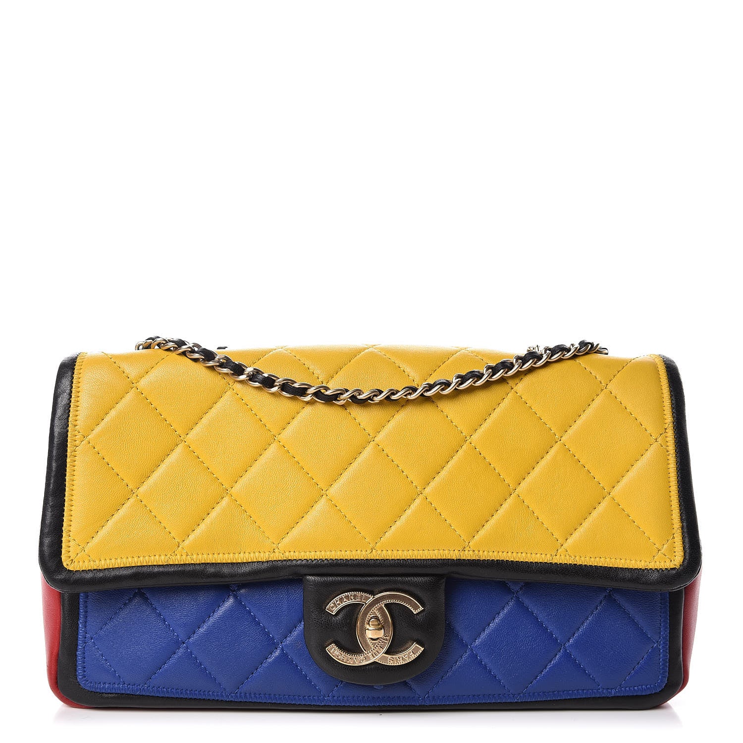 Chanel Lambskin Quilted Medium Graphic Flap Multicolor 1 of 15