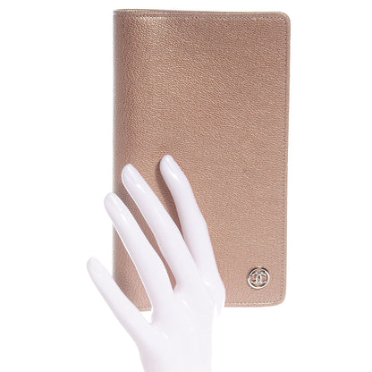 Chanel Metallic Calfskin Yen Wallet Gold 2 of 9