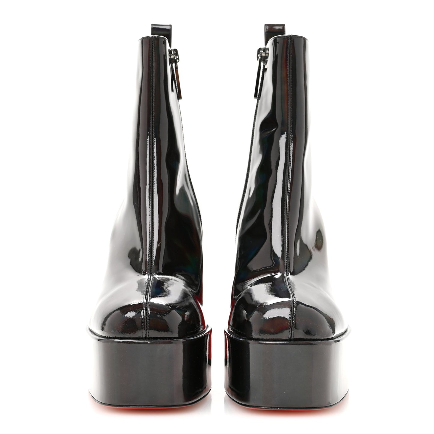 Patent Iridescent Mens Stage Angels 120 Boots 43 Black