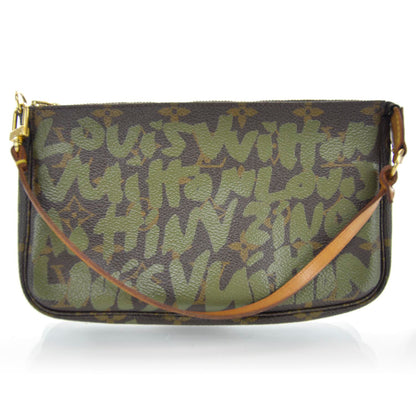 Louis Vuitton Monogram Graffiti Pochette Accessories Kaki 1 of 6