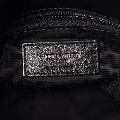 Saint Laurent Lambskin Quilted Small Loulou Puffer Monogram Chain Satchel Black 6 of 10