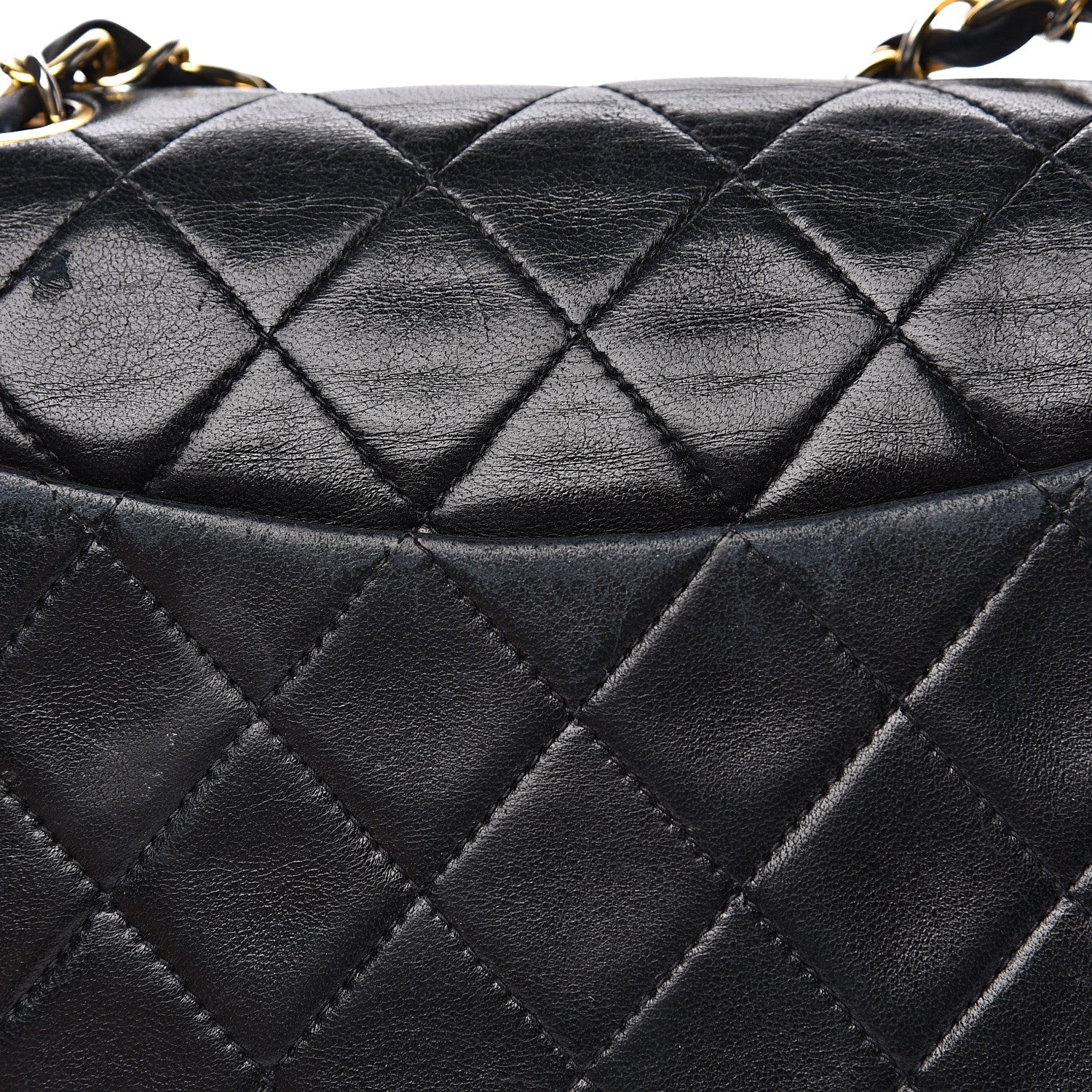 Chanel Lambskin Quilted Mini Square Flap Black 14 of 17