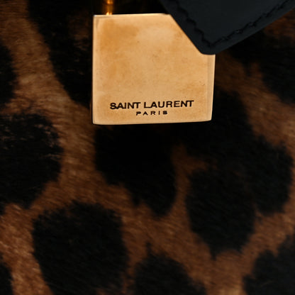 Saint Laurent Pony Effect Calfskin Leopard Print Baby Supple Sac De Jour 12 of 12