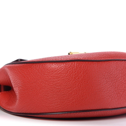 Chloe Grained Lambskin Mini Drew Shoulder Bag Plaid Red 6 of 8