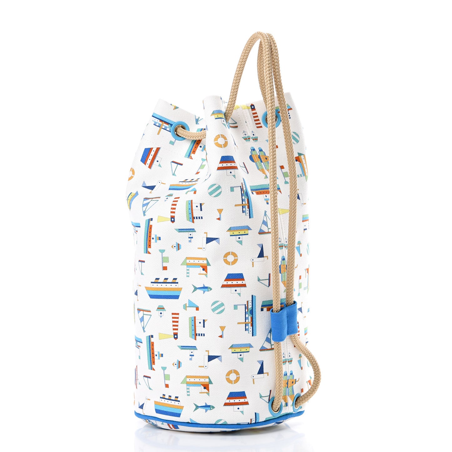 Canvas Petit Chalutier Duffle Bag Azur