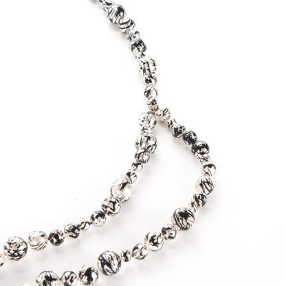 Chanel Pearl CC Double Strand Belt Black White 3 of 5