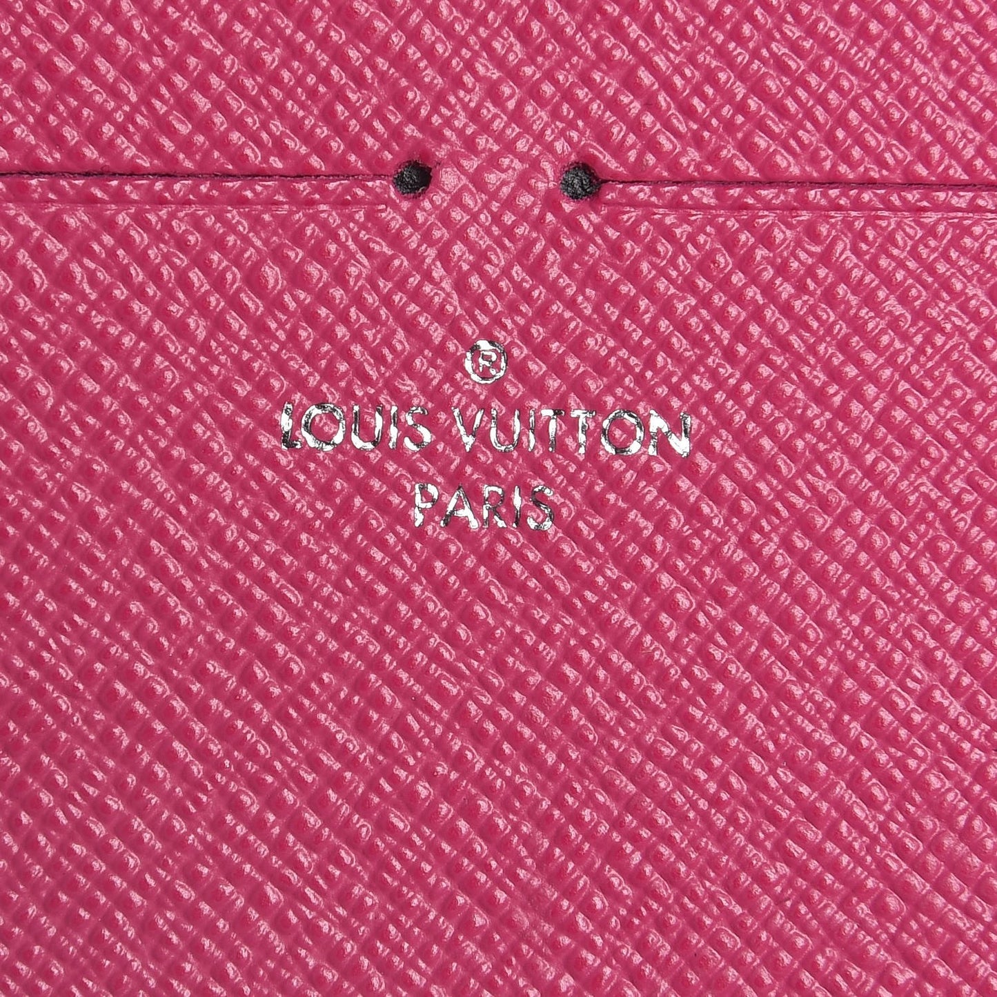Calfskin Felicie Card Holder Insert Hot Pink
