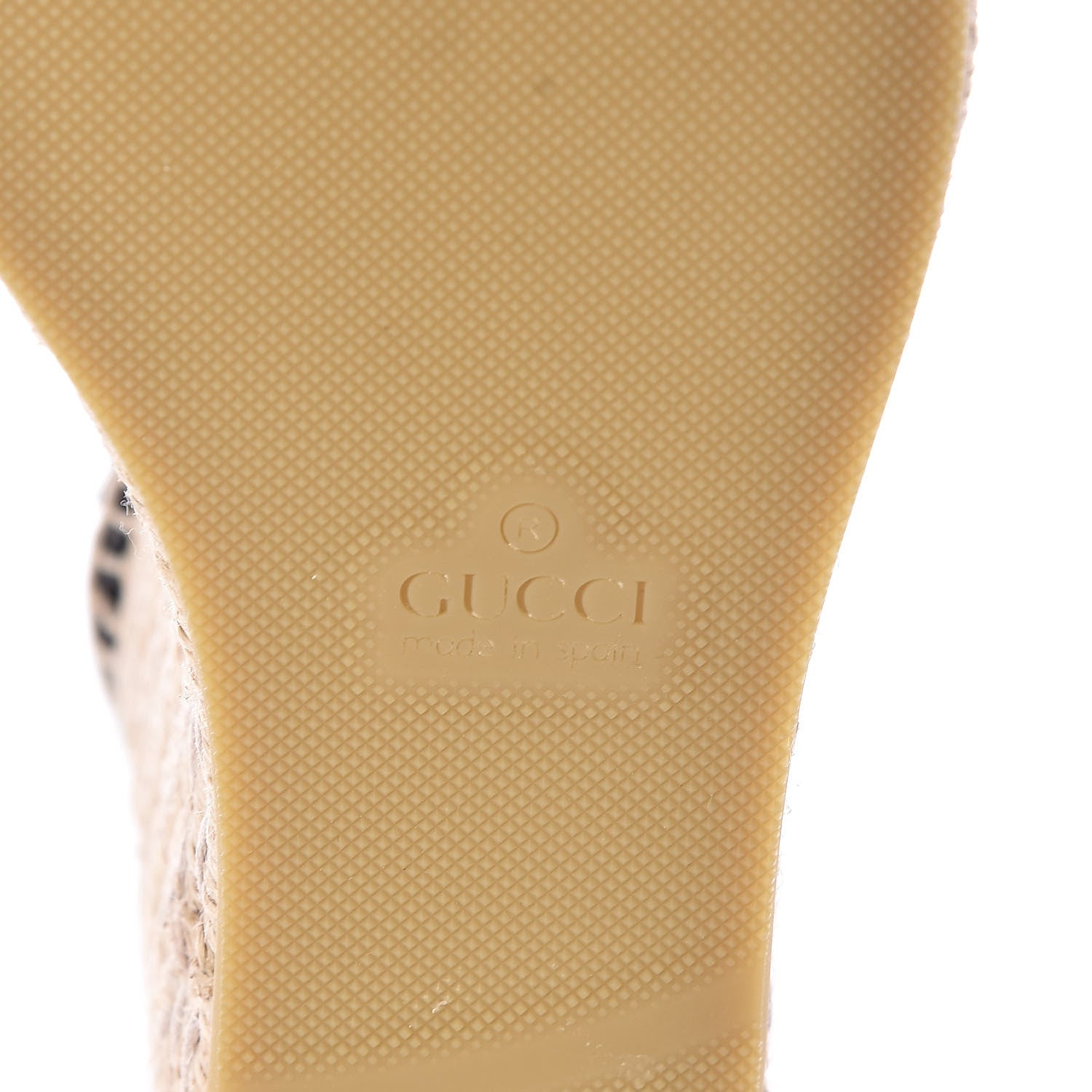 Gucci Cotton Crochet Pearly GG Ankle Wrap Platform Espadrille Wedges 39 Black 7 of 10