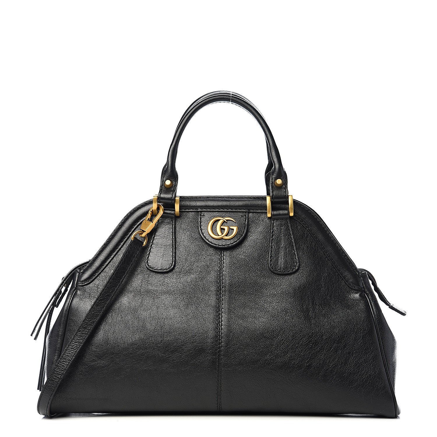 Gucci Calfskin Medium Re(Belle) Top Handle Bag Black 1 of 9