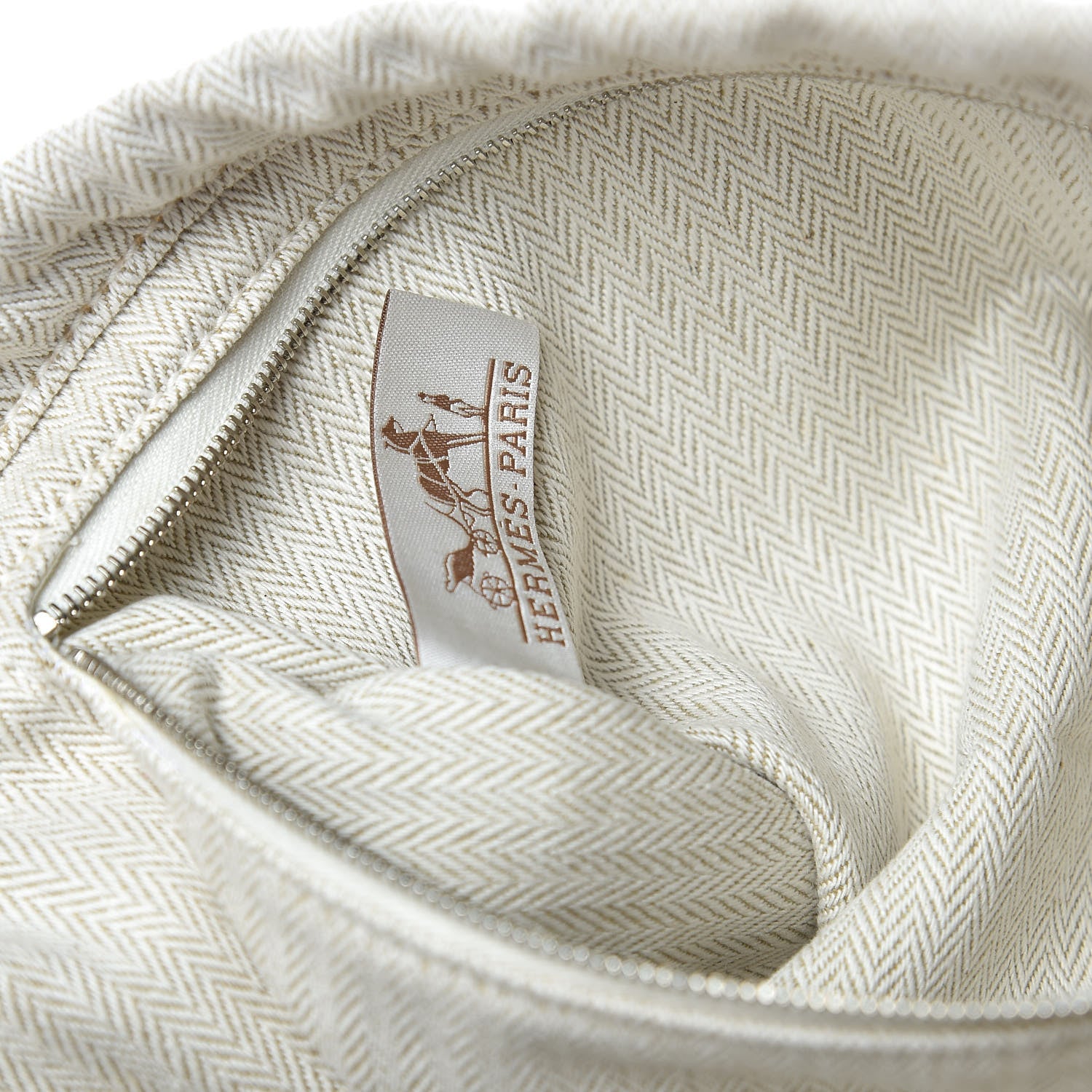 Hermes Canvas Barenia Fourbi 25 MM Pouch Naturel Fauve 10 of 12