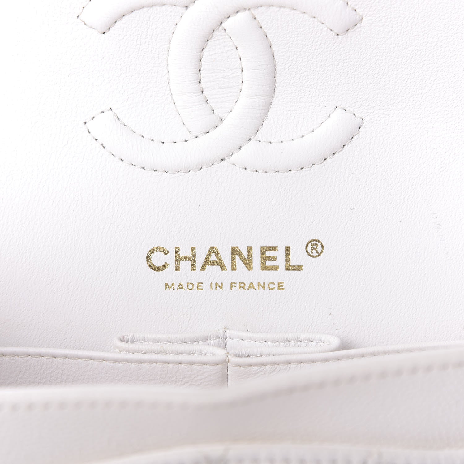 Chanel Caviar Quilted Small Double Flap White 8 of 10