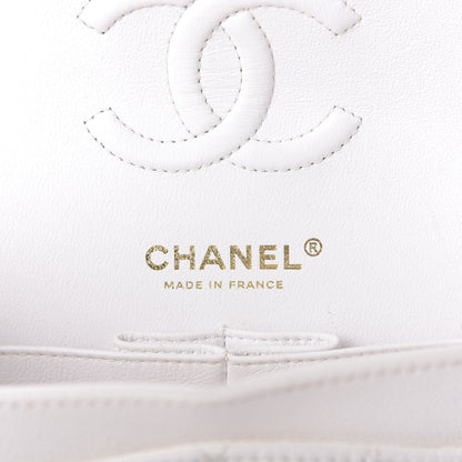 Chanel Caviar Quilted Small Double Flap White 8 of 10