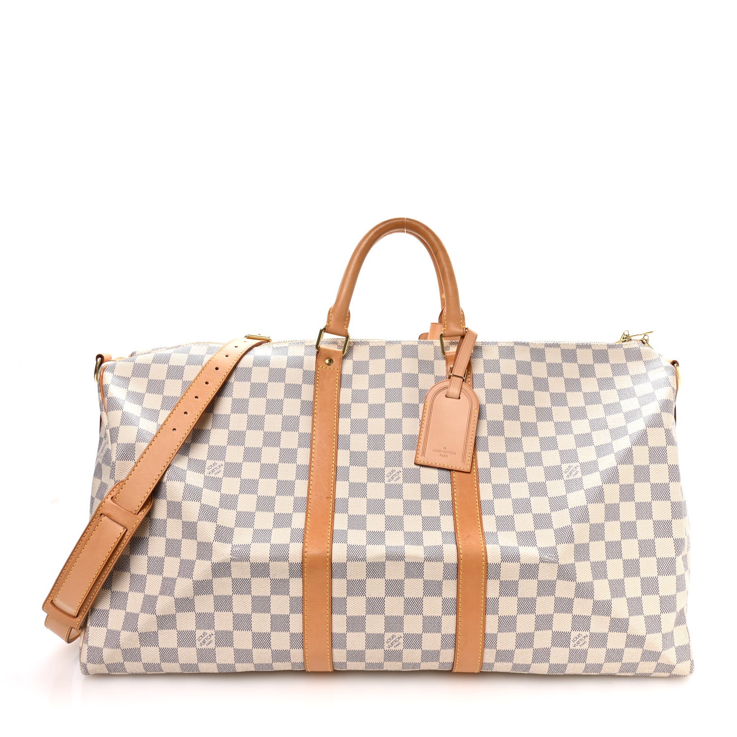Louis Vuitton Damier Azur Keepall Bandouliere 55 1 of 10